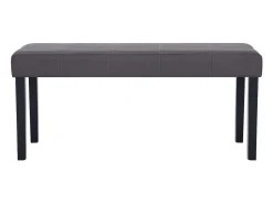 281309 Banco 106 cm Piel Sintética Gris