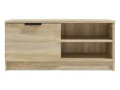 2 pzas Muebles TV madera contrachapada roble 80x35x36,5 cm YOE26863