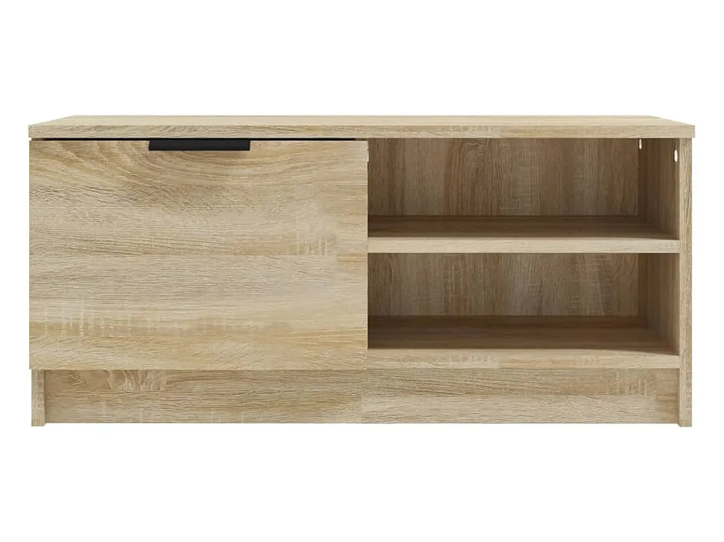 2 pzas Muebles TV madera contrachapada roble 80x35x36,5 cm YOE26863