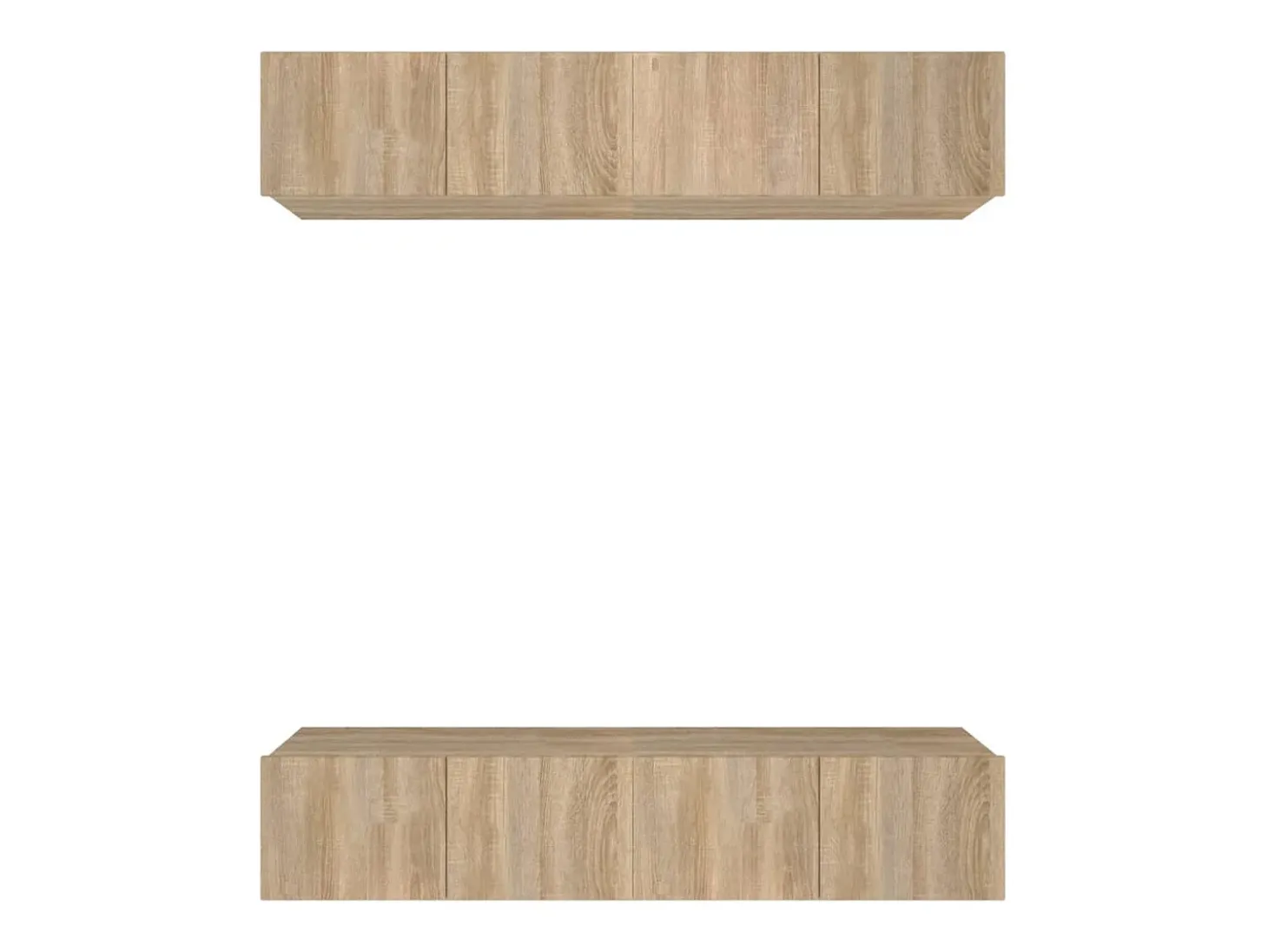 4 uds Muebles TV madera contrachapada roble Sonoma 80x30x30 cm YOE64950