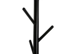 Adelisa Perchero de Pie de Estilo Minimalista, Negro, 170x28,5x28,5cm
