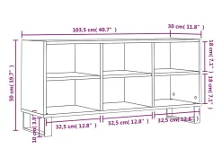Adolfo Mueble de TV madera de ingeniería roble Sonoma 103,5x30x50 cm
