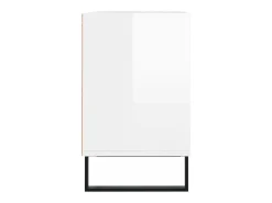 Adolfo Mueble de TV madera de ingeniería blanco brillo 103,5x30x50 cm