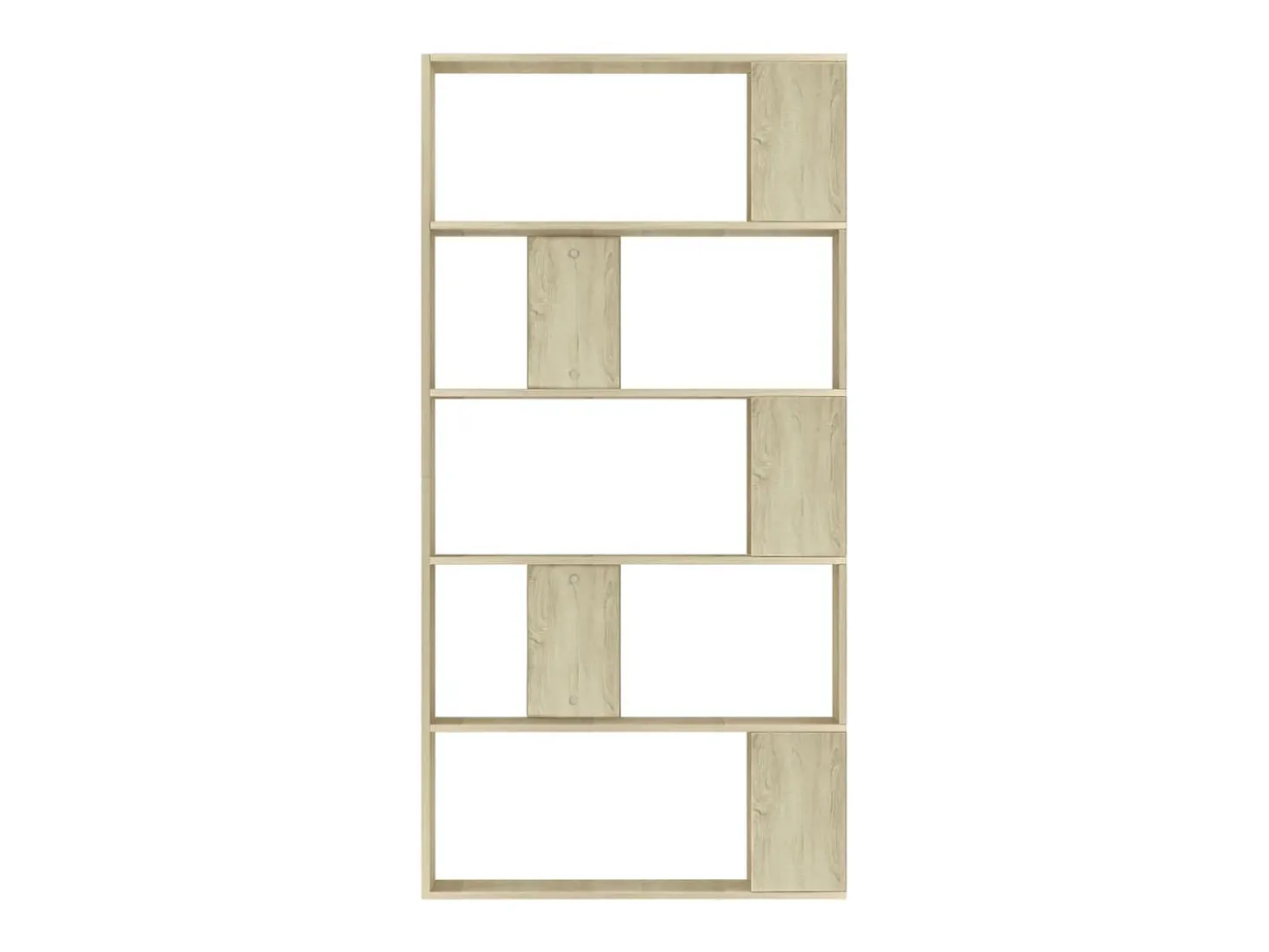 Adrik Estantería madera contrachapada color roble Sonoma 80x24x159 cm