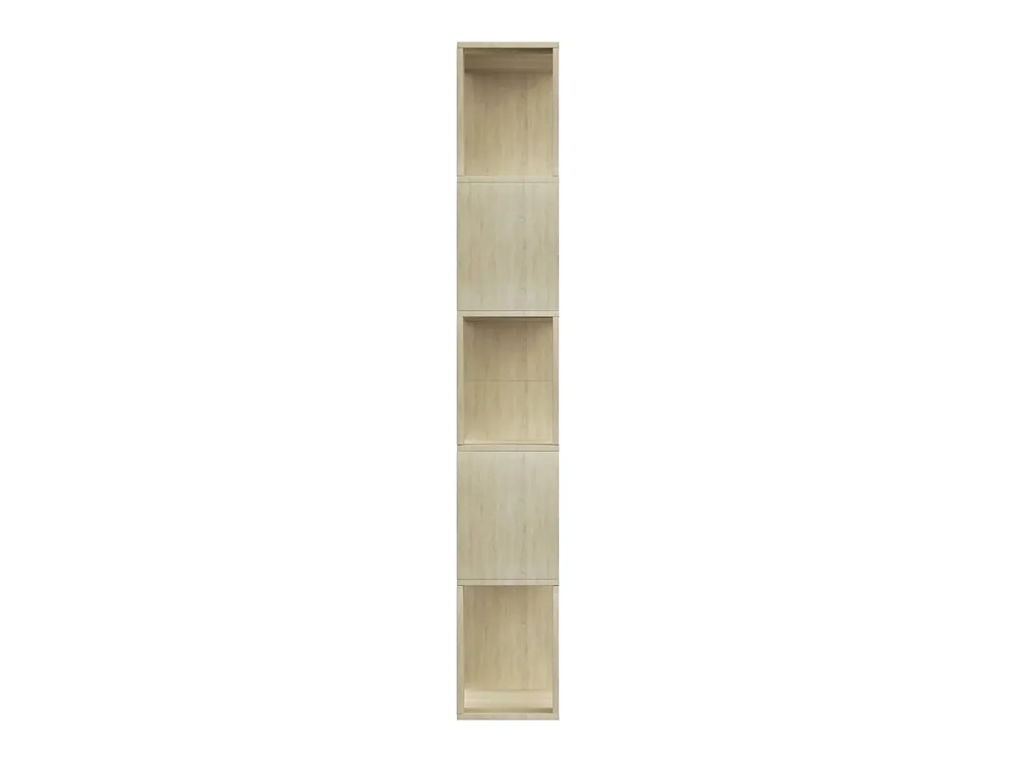 Adrik Estantería madera contrachapada color roble Sonoma 80x24x159 cm