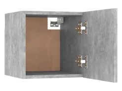 Ahakista Mueble de salón de pared gris hormigón 30,5x30x30 cm