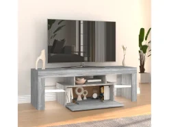 Aiden Mueble de TV con luces LED gris Sonoma 120x35x40 cm