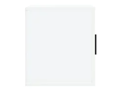 Alfinn Mueble de TV madera contrachapada blanco brillo 100x35x40 cm