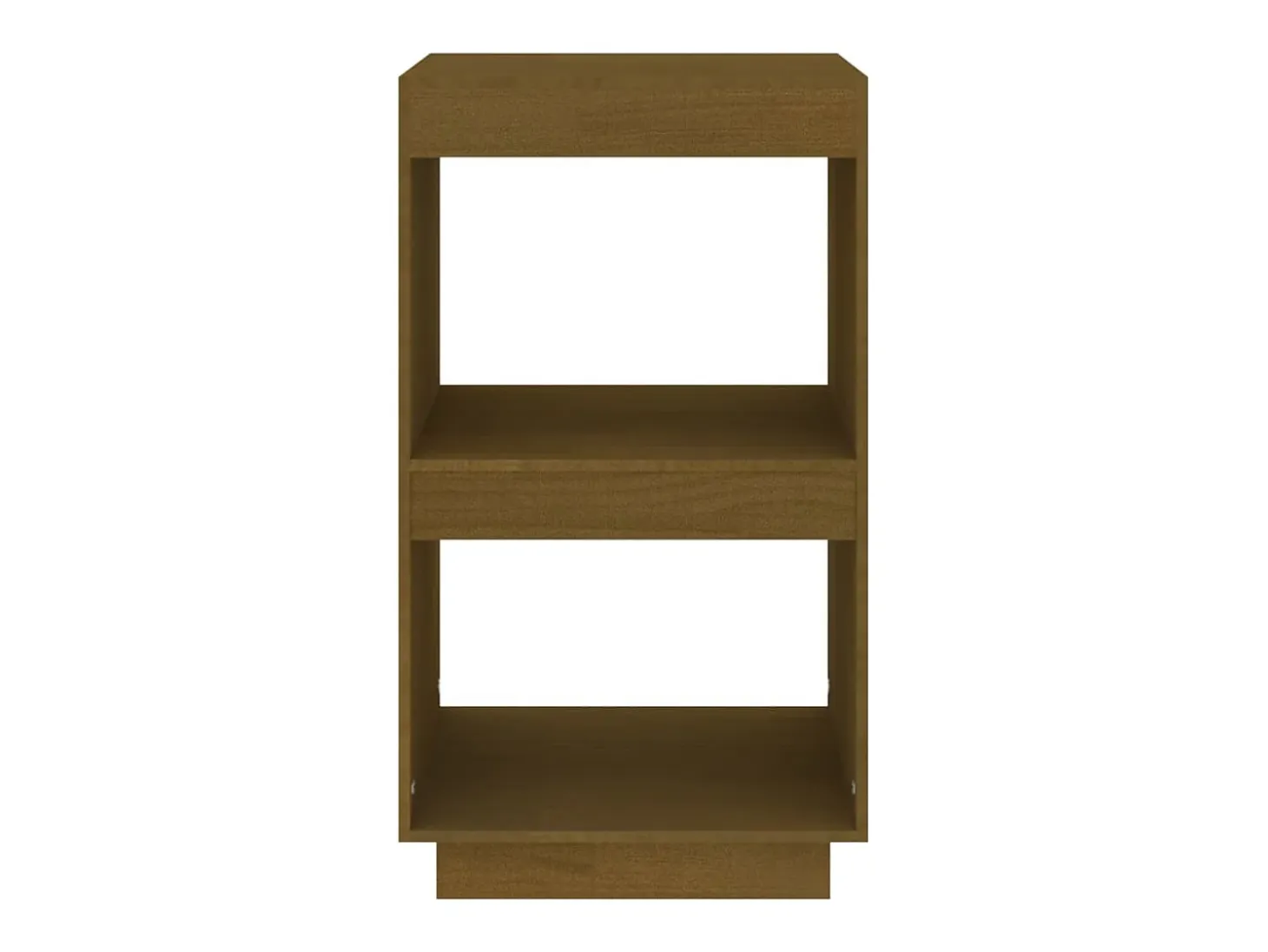 Alisha Estantería de madera maciza de pino marrón miel 40x35x71 cm