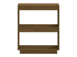 Alisha Estantería madera maciza de pino marrón miel 60x35x71 cm