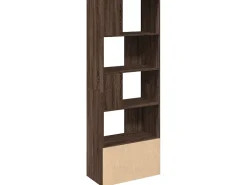 Allentown Estantería madera de ingeniería marrón roble 70x36x189 cm