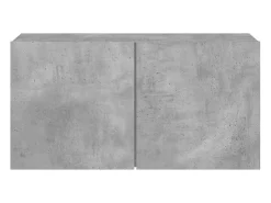 American Canyon Mueble para TV de pared gris hormigón 80x30x41 cm