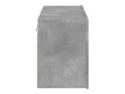 American Canyon Mueble para TV de pared gris hormigón 80x30x41 cm