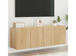 American Canyon Muebles para TV de pared 2 unidades roble Sonoma 60x30x41 cm