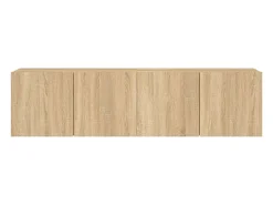American Canyon Muebles para TV de pared 2 unidades roble Sonoma 80x30x41 cm