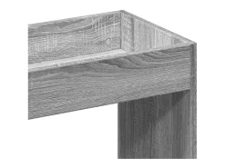 Aparador alto madera de ingeniería gris Sonoma 63x33x180 cm