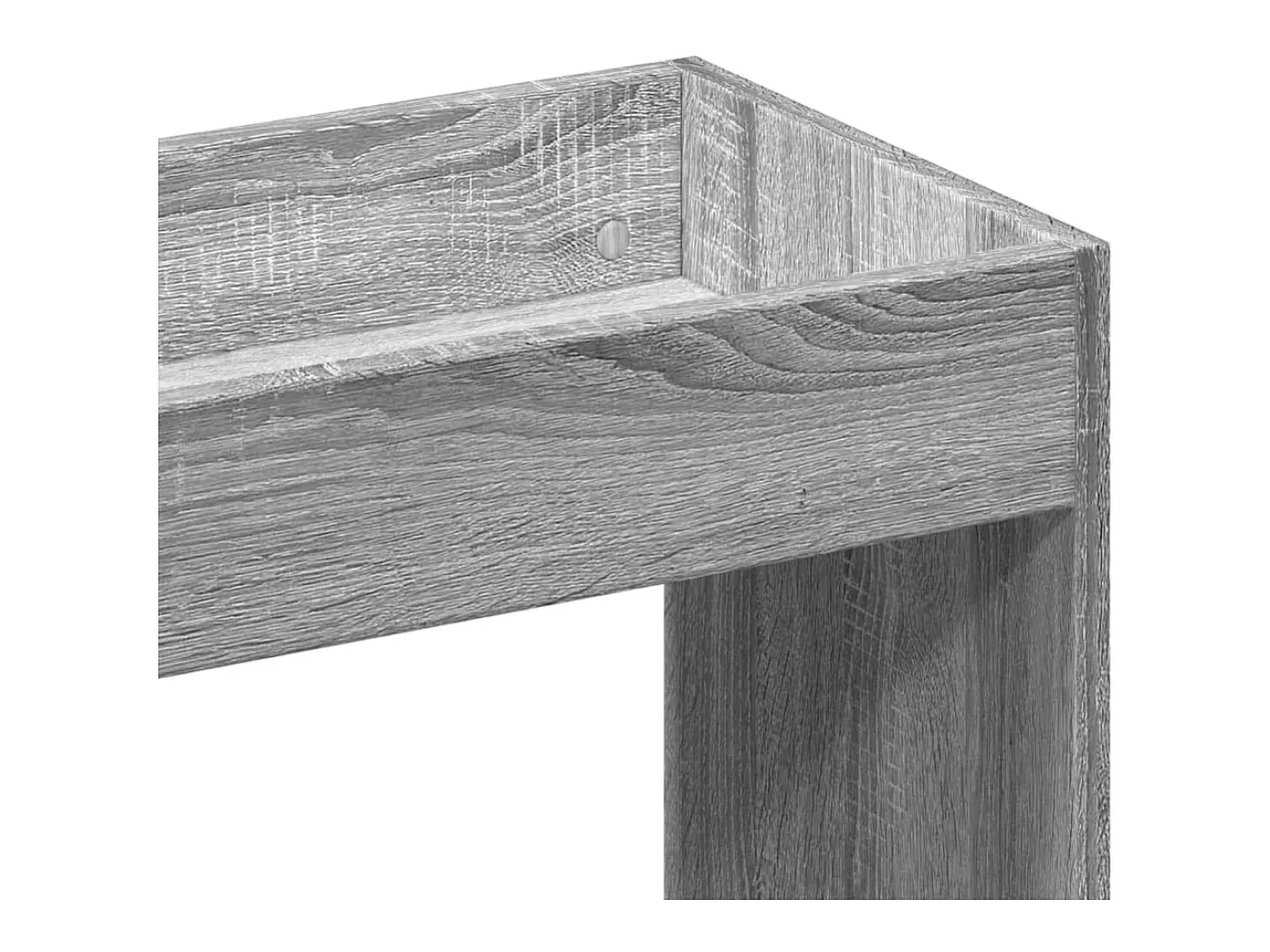 Aparador alto madera de ingeniería gris Sonoma 63x33x180 cm