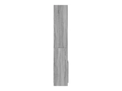 Aparador alto madera de ingeniería gris Sonoma 63x33x180 cm