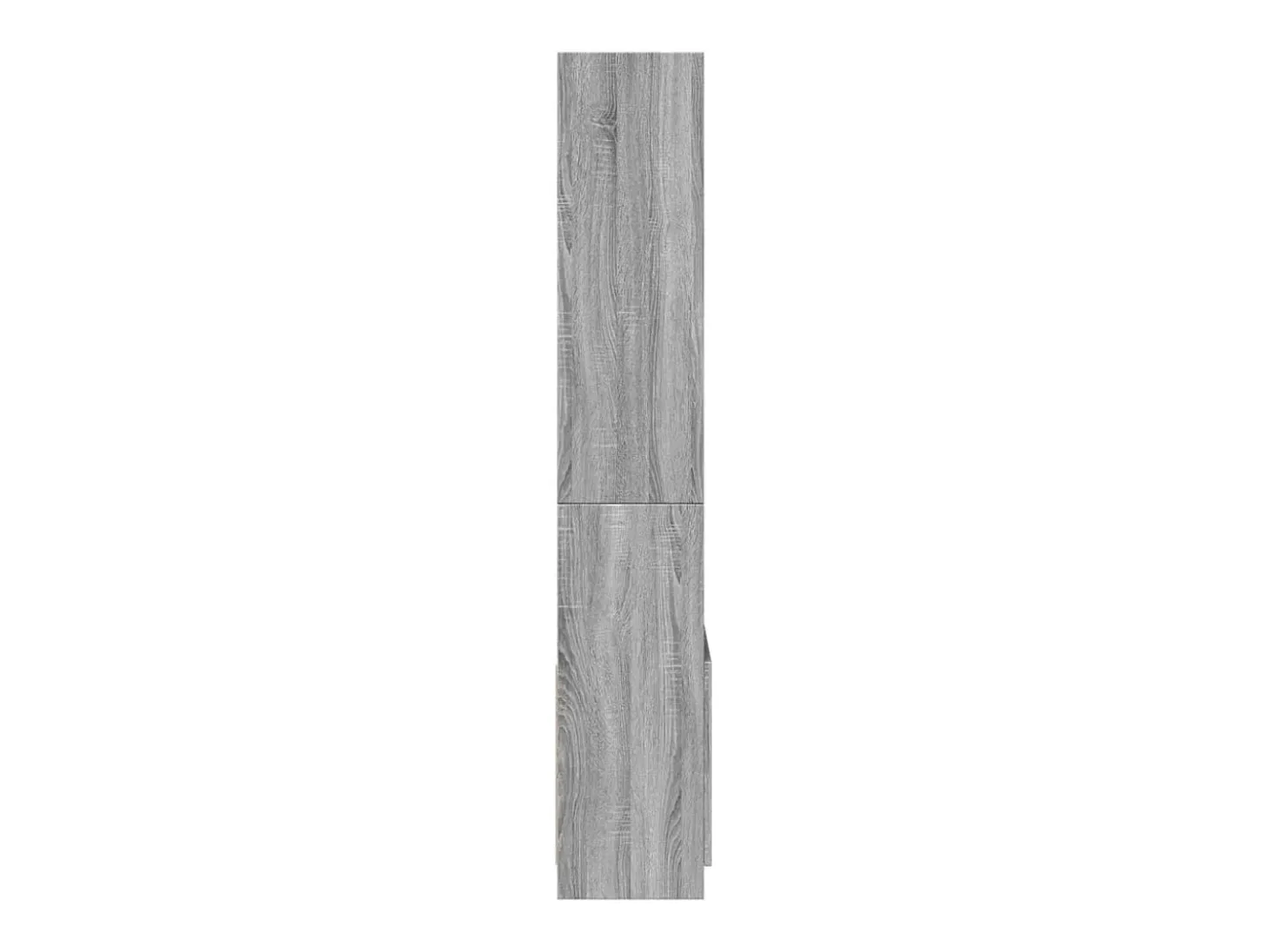 Aparador alto madera de ingeniería gris Sonoma 63x33x180 cm