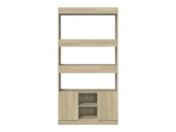 Aparador alto madera de ingeniería roble Sonoma 92x33x180 cm