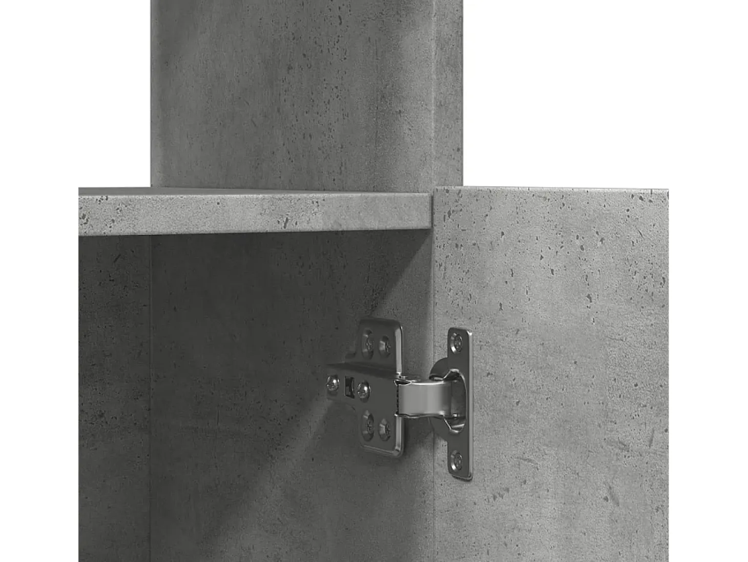 Aparador alto madera de ingeniería gris hormigón 92x33x180 cm