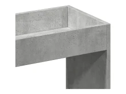 Aparador alto madera de ingeniería gris hormigón 92x33x180 cm