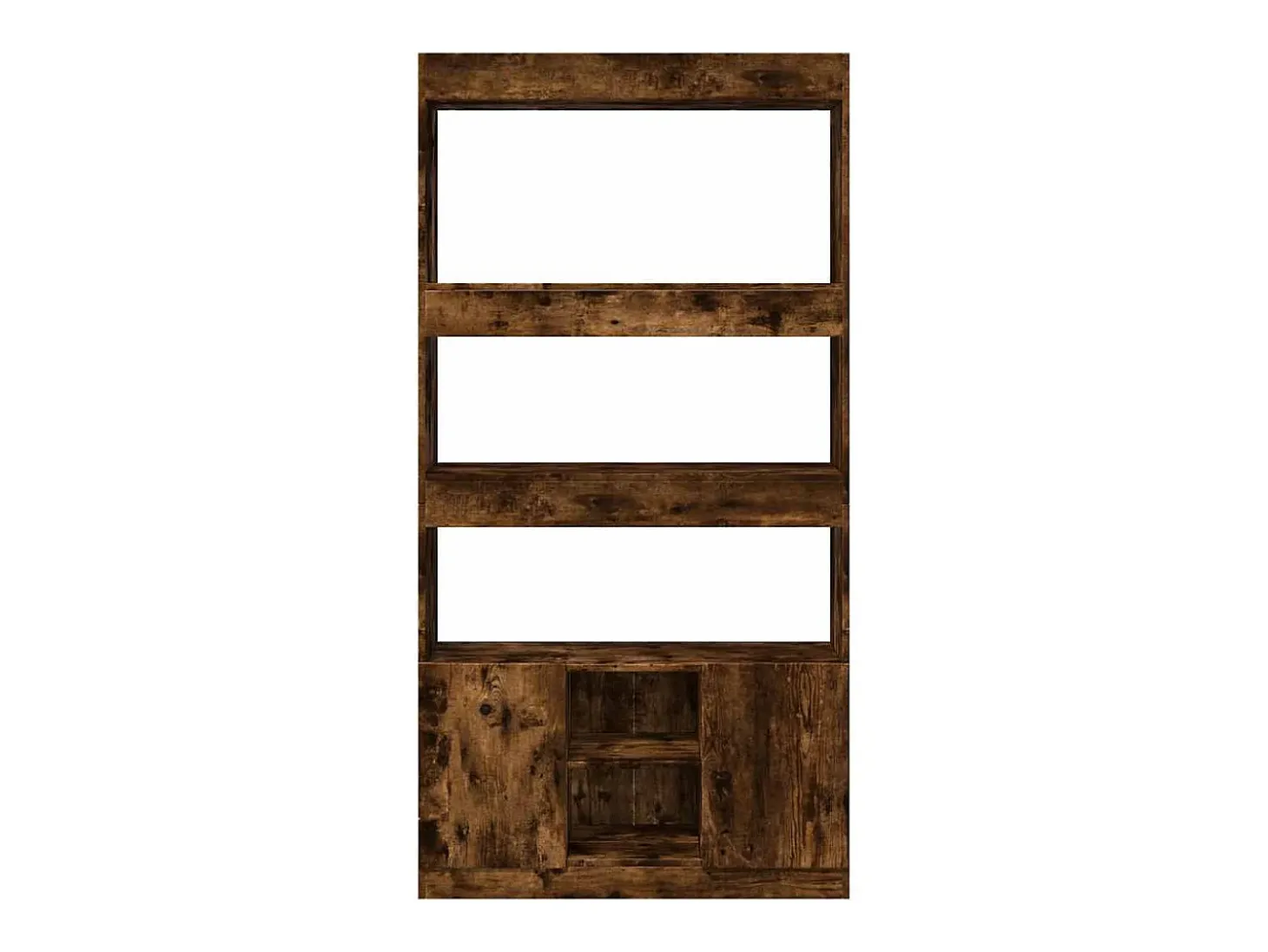 Aparador alto madera de ingeniería roble ahumado 92x33x180 cm
