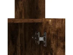 Aparador alto madera de ingeniería roble ahumado 92x33x180 cm