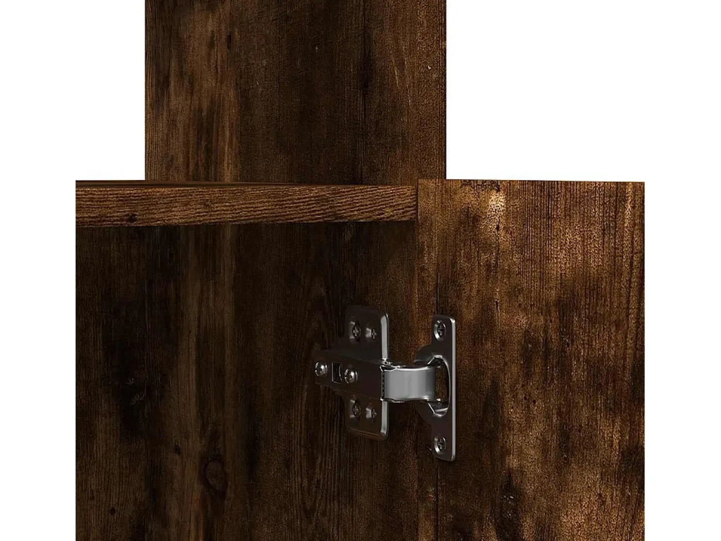 Aparador alto madera de ingeniería roble ahumado 92x33x180 cm