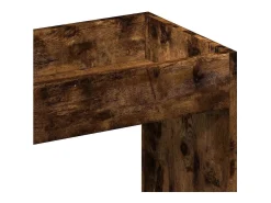 Aparador alto madera de ingeniería roble ahumado 92x33x180 cm