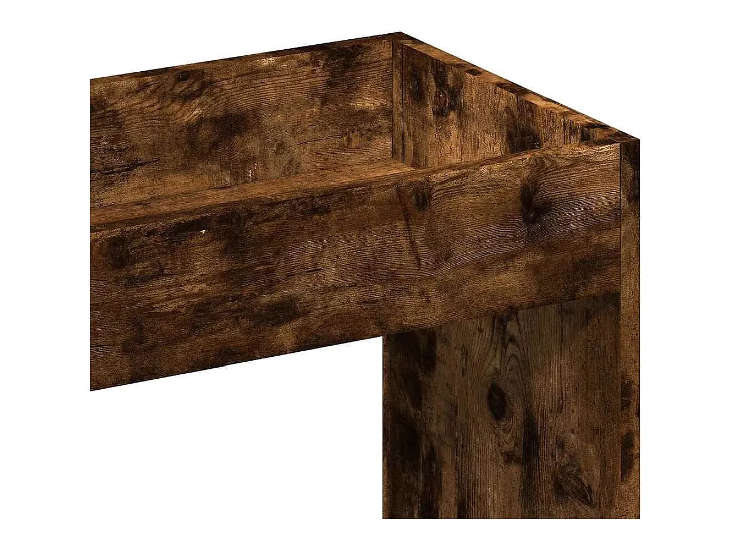 Aparador alto madera de ingeniería roble ahumado 92x33x180 cm