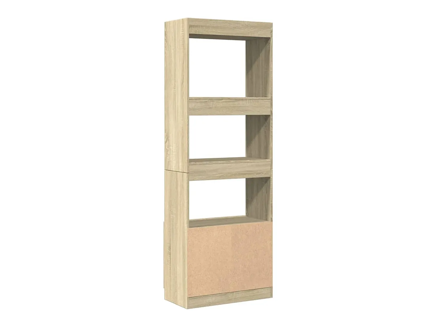 Aparador alto madera de ingeniería roble Sonoma 63x33x180 cm