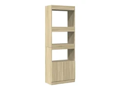 Aparador alto madera de ingeniería roble Sonoma 63x33x180 cm