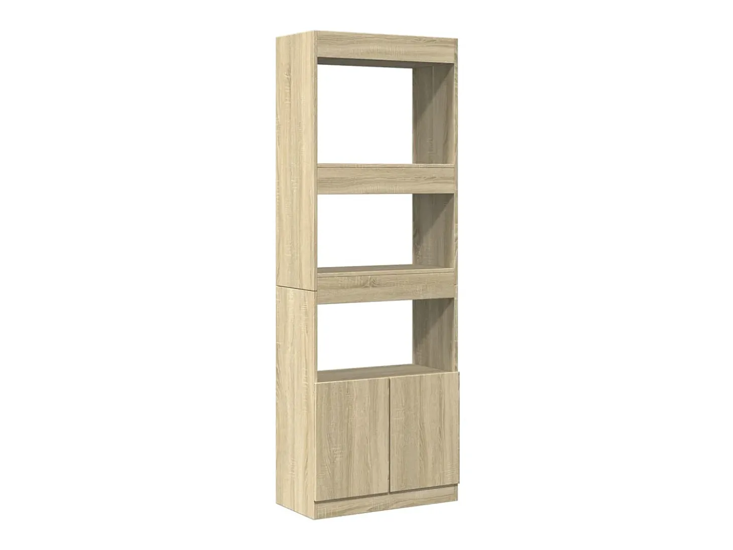 Aparador alto madera de ingeniería roble Sonoma 63x33x180 cm