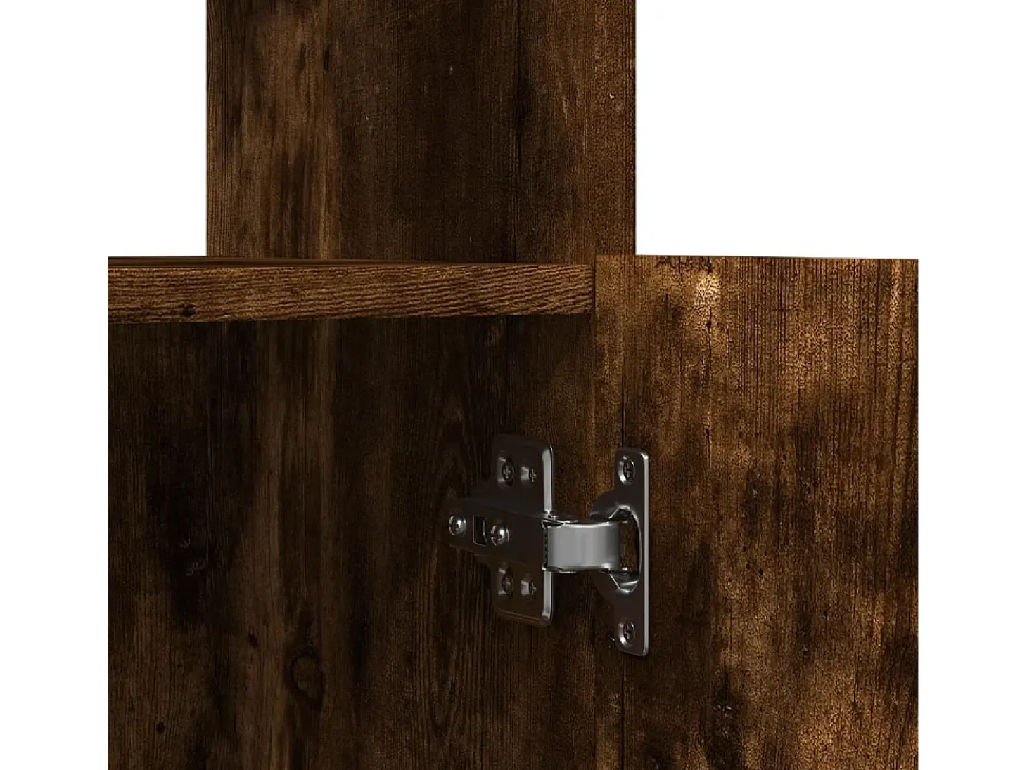 Aparador alto madera de ingeniería roble ahumado 63x33x180 cm