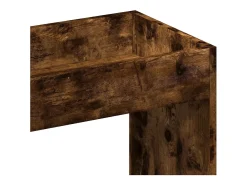 Aparador alto madera de ingeniería roble ahumado 63x33x180 cm