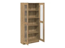 Aparador alto madera ingeniería roble artisan 82,5x30,5x185 cm