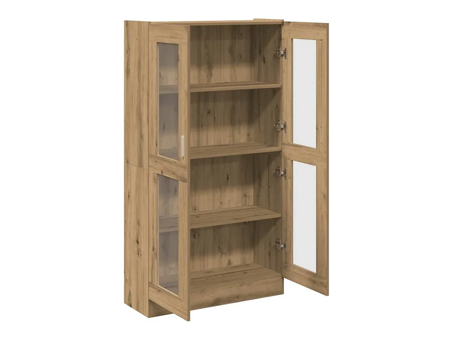Aparador alto madera ingeniería roble artisan 82,5x30,5x150 cm