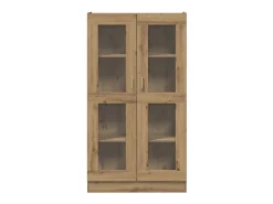 Aparador alto madera ingeniería roble artisan 82,5x30,5x150 cm