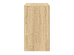 Aparador con luces LED madera de ingeniería roble Sonoma