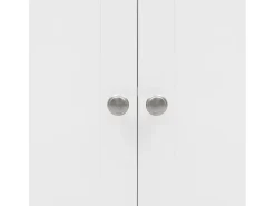 Aparador con veta de madera blanca, mueble de cocina con encimera, 160 x 37 x 75 cm, blanco
