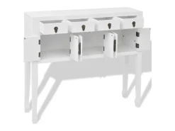 Aparador de estilo chino de madera maciza blanco