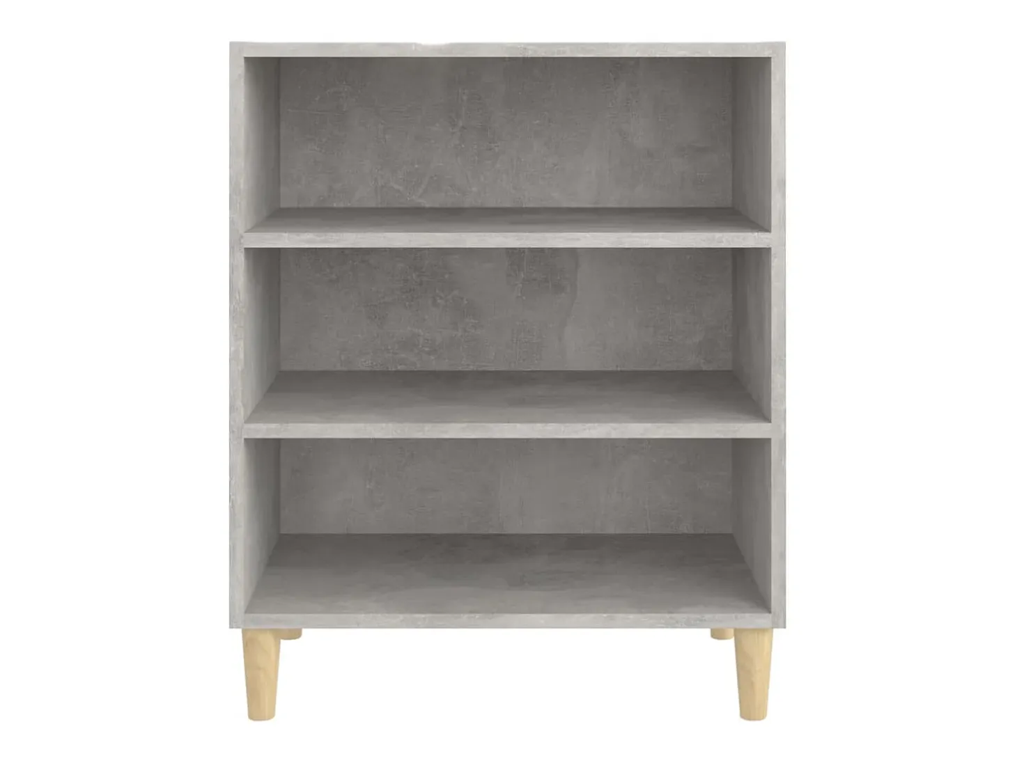 Aparador de madera contrachapada gris hormigón 57x35x70 cm