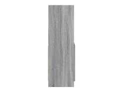 Aparador de madera de ingeniería gris Sonoma 63x33x100 cm