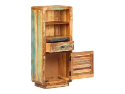 Aparador de madera maciza reciclada 45x32x110 cm