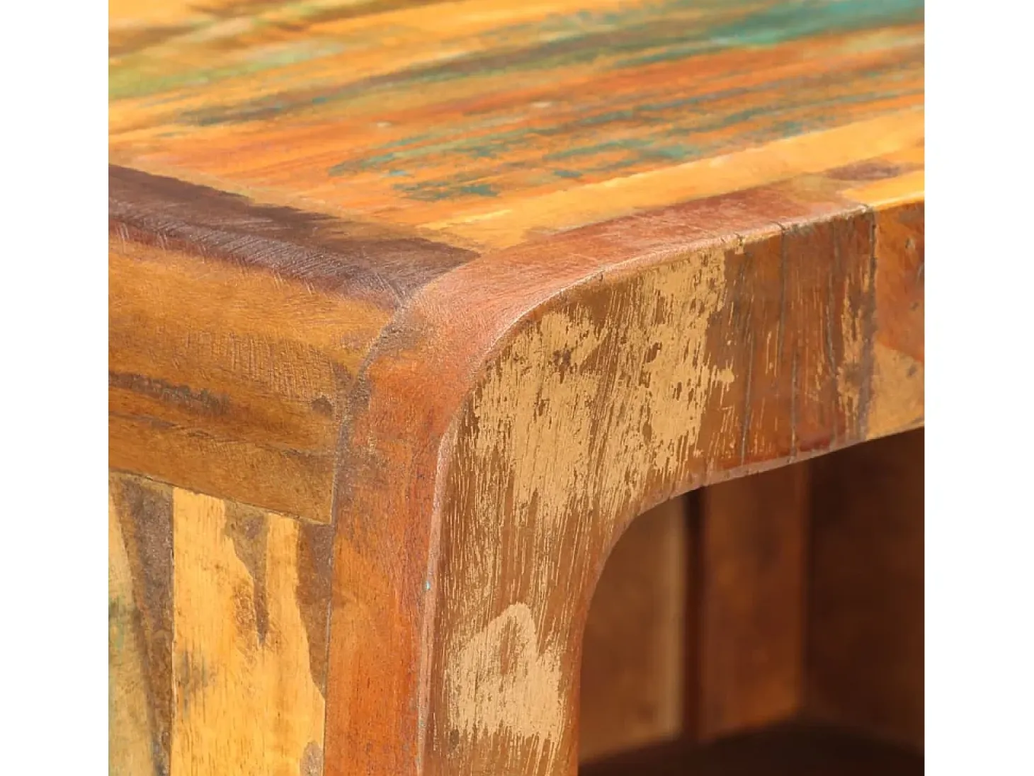 Aparador de madera maciza reciclada 45x32x110 cm