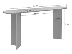 Aparador de Roble – 150 cm x 75 cm x 35 cm – Roble – Tablero de Partículas