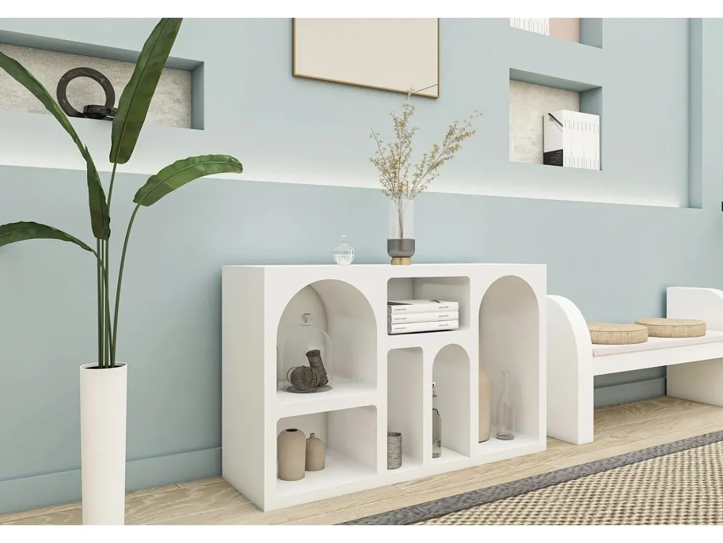 Aparador Liva Blanco 120x37x74 cm