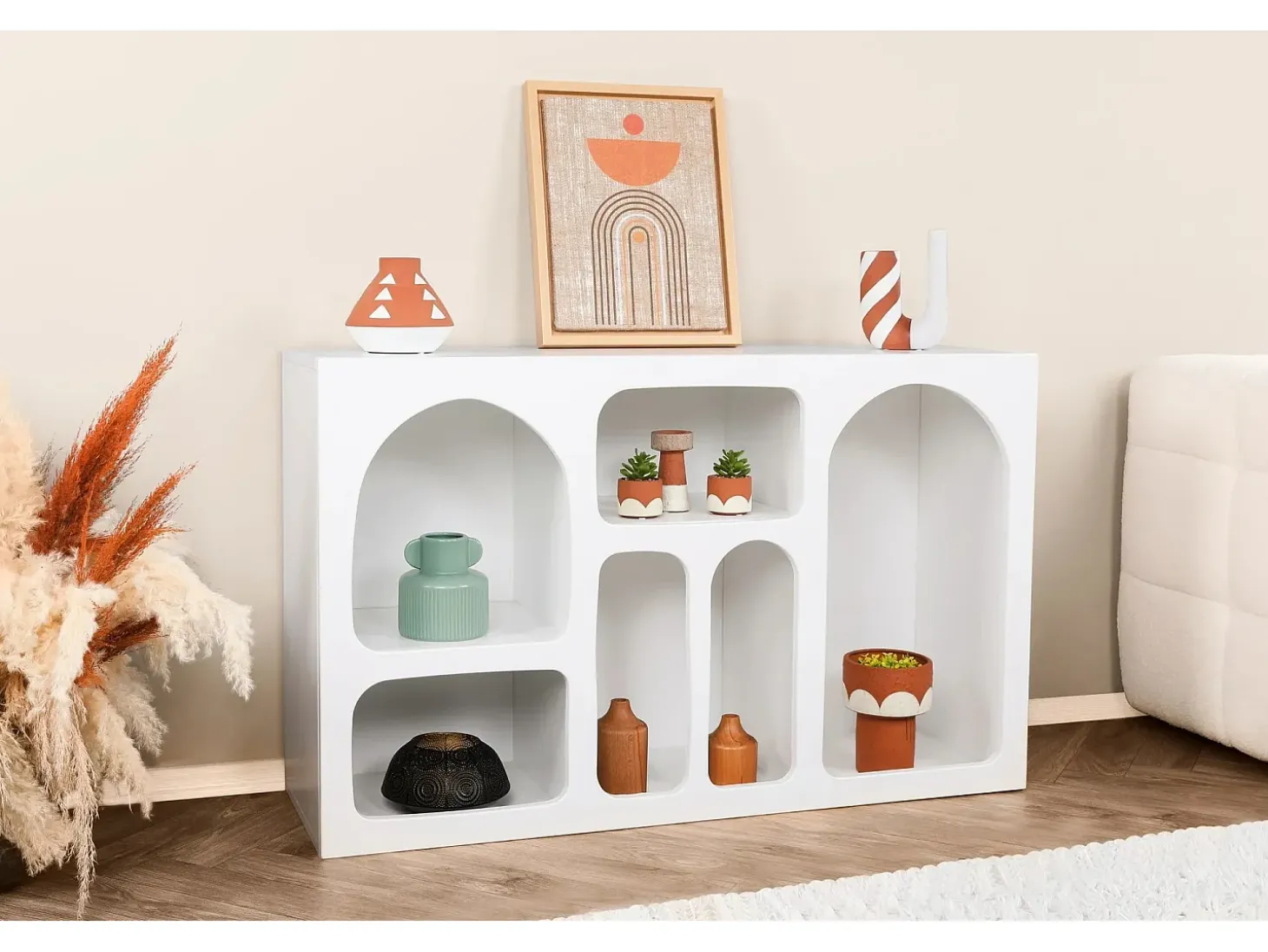Aparador Liva Blanco 120x37x74 cm