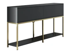 Aparador Lord Antracita dorado150x30x80 cm